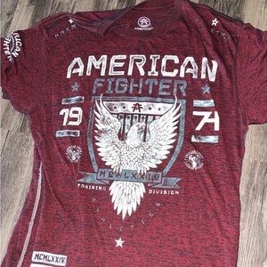 Mens XL American fighter Shirt